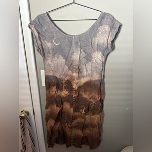 Zhivago Earthy Tones Midi Dress